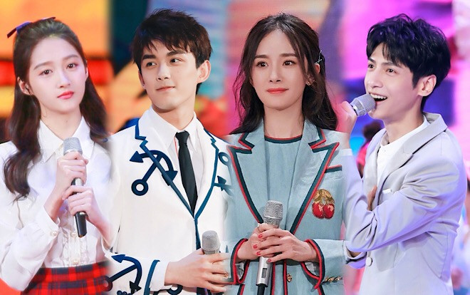 Dương Mịch, Quan Hiểu Đồng và Ngô Lỗi mang không khí thanh xuân vườn trường lên sân khấu 'Đêm hội 4/5 đài CCTV' Ảnh 2