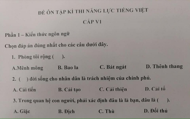 Xuất hiện đề thi tiếng Việt dành cho người Nhật siêu khó, xem xong ai cũng nghi hoặc 'hình như mình không phải người Việt' Ảnh 2