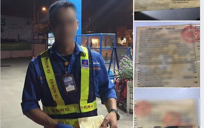 Tài xế quên ví tiền, để lại giấy đăng kiểm ô tô sắp hết hạn và nợ 300.000 đồng tiền xăng khiến anh nhân viên ngóng đợi từng ngày Ảnh 2