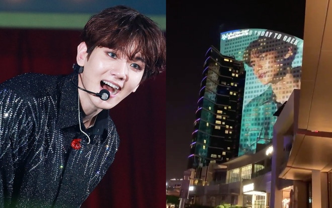 Fan 'chơi lớn', dùng màn hình LED khổng lồ tại Dubai để mừng sinh nhật Baekhyun Ảnh 2