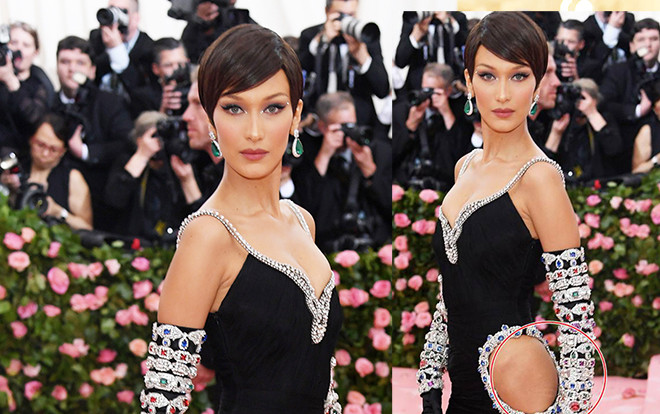 Met Gala 2019: Tuy đẹp xuất sắc nhưng Bella lại bị chê cười vì lộ tì vết tại điểm nhạy cảm Ảnh 2