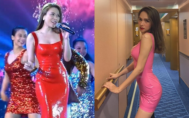 Mỹ Tâm, Hương Giang khoe đường cong đẹp kinh ngạc với đầm latex ôm sát Ảnh 2