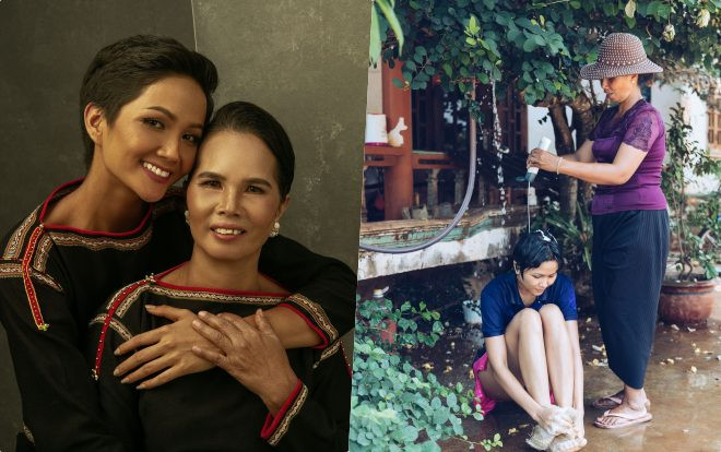 H'Hen Niê thực hiện bộ ảnh ý nghĩa, 'vòi' mẹ cho sống lại ký ức tuổi thơ Ảnh 2