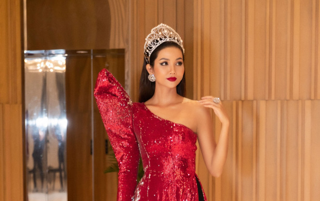 H'Hen Niê chơi lớn với mái tóc suôn dài và áo dài cách tân 'một mất một còn' độc lạ Ảnh 2