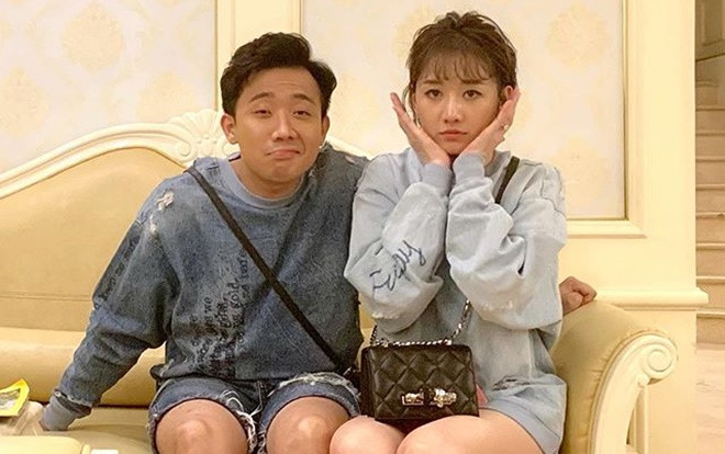 Trấn Thành quyết tâm đọ chân dài bằng được với bà xã Hari Won Ảnh 2