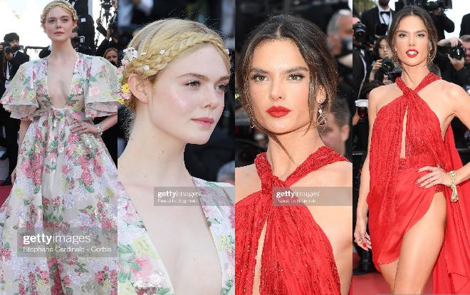 Thảm đỏ LHP Cannes 2019 ngày 2: Alessandra Ambrosio khoe vòng 1 hờ hững, Elle Fanning xinh nhưng liệu có nhạt? Ảnh 2
