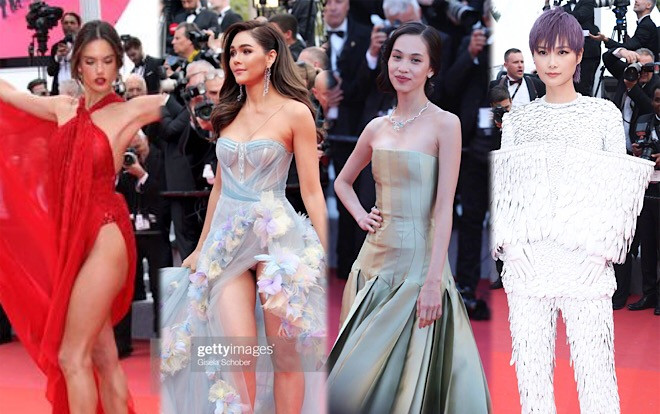 Ngôi sao hàng đầu hở bạo, trang phục kỳ dị và làm lố trên thảm đỏ 'LHP Cannes 2019' ngày 2 Ảnh 2