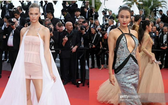 Sau tạo dáng lố giờ, loạt sao vô danh còn dùng chiêu ăn mặc lố lăng để gây chú ý tại Cannes 2019 Ảnh 2
