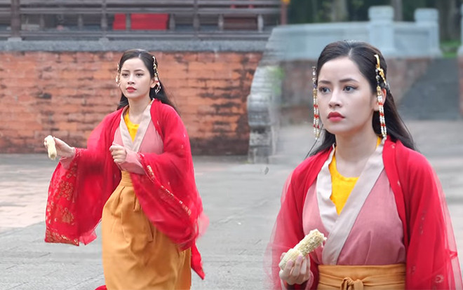 Hậu trường MV 'Anh ơi ở lại': Tấm và Hoàng Thượng cứ việc tình cảm, 'Cám' Chi Pu giải quyết xong… bắp ngô rồi tính tiếp! Ảnh 2