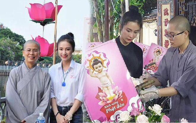 Angela Phương Trinh đẹp giản dị trong ngày lễ Phật Đản Ảnh 2