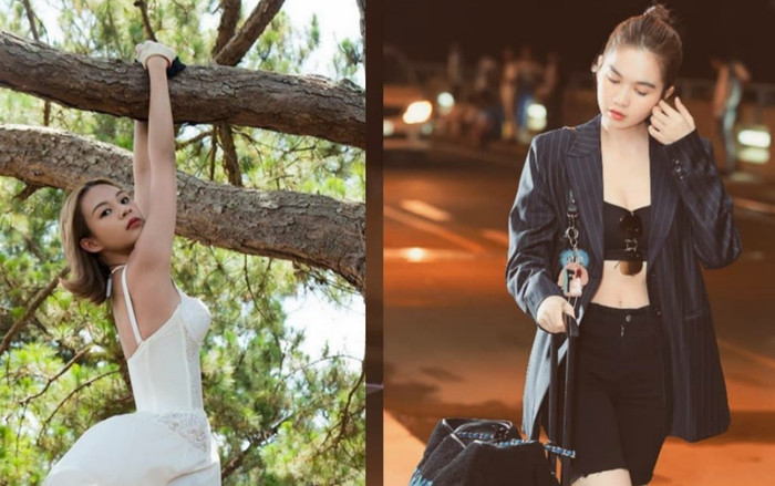 Phí Phương Anh tạo dáng lạ khoe vòng 3 no tròn, Ngọc Trinh sang xuất sắc cùng cây đồ sân bay thời thượng Ảnh 2