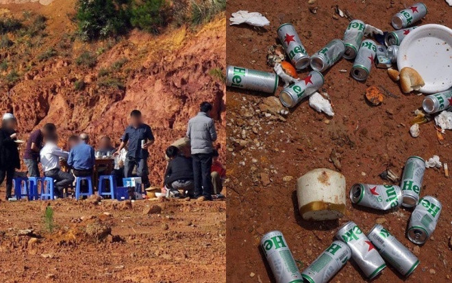 Mở tiệc rồi để lại luôn 'bãi chiến trường' tại khu đất trống Đà Lạt, nhóm người lớn tuổi khiến dân mạng ngán ngẩm Ảnh 2