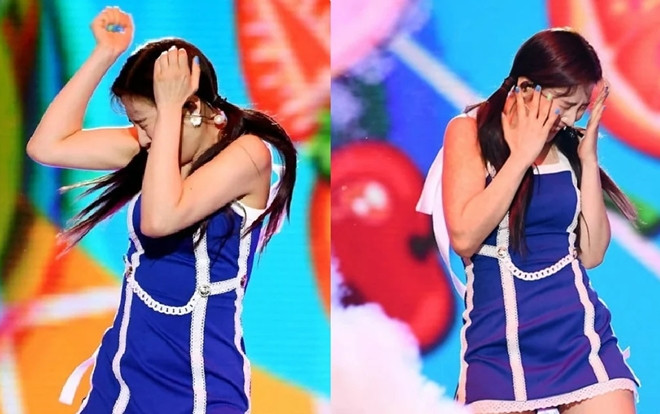 Dream Concert 2019: Fan Red Velvet lo lắng khi thành viên Joy tiếp tục hoảng sợ trước hiệu ứng pháo hoa khi đang biểu diễn Ảnh 2