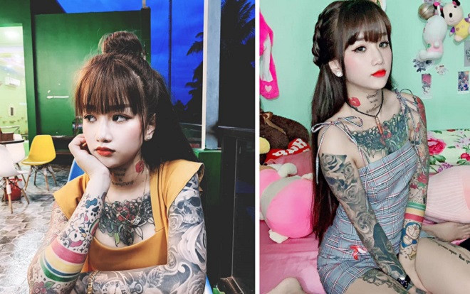 Gái xinh xăm mình dày đặc khiến các chàng trai cũng phải thốt lên: 'Cá tính hay đua đòi đây?' Ảnh 2