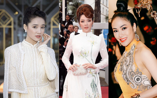 Khắc hẳn Ngọc Trinh, Nhã Phương, Tuyết Nga, Lý Nhã Kỳ khiến fan tự hào vì mang văn hóa Việt tới Cannes Ảnh 2