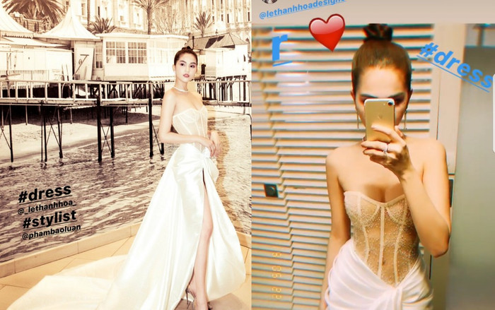 Sau khi hở 99% cơ thể, Ngọc Trinh tiếp tục gây sốc với bộ váy thứ 3 như corset tại Cannes 2019 Ảnh 2
