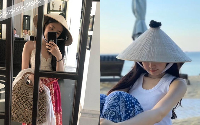 Fan thích thú trước hình ảnh Naeun (Apink) đội nón lá, tung tăng du lịch tại Đà Nẵng Ảnh 2