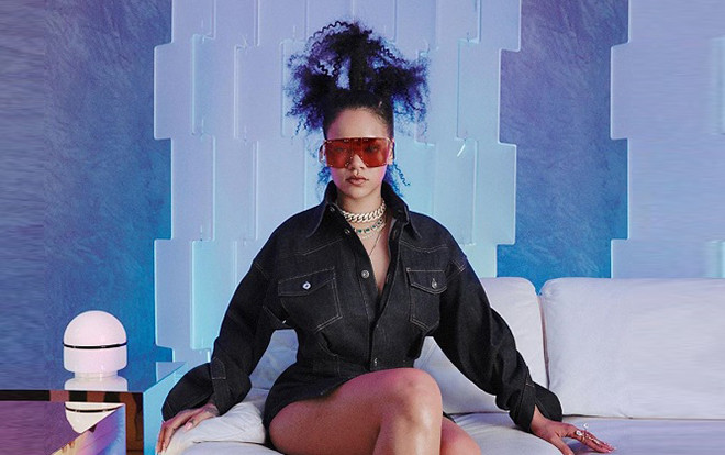 Rihanna cột tóc ba chỏm, cool ngầu trong bộ ảnh thời trang Ảnh 2