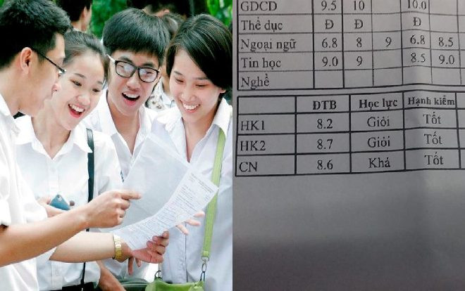 Bảng điểm tổng kết 'kỳ 1 và kỳ 2 đều là học sinh giỏi nhưng cả năm lại khá' gây tranh cãi nhất ngày hôm nay Ảnh 2