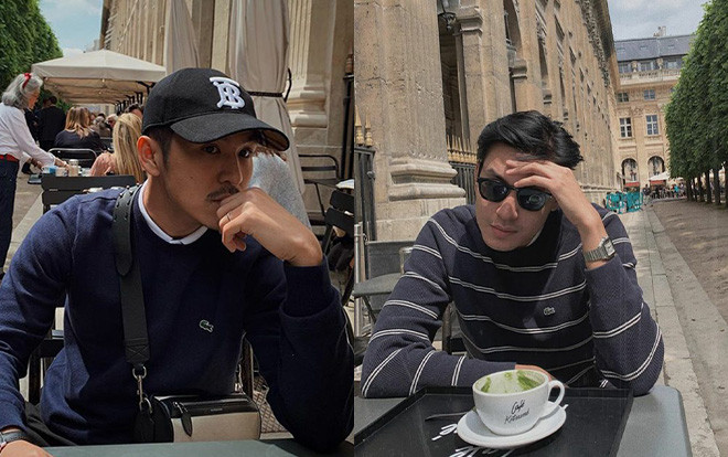 Chụp ảnh riêng nhưng hóa ra là ngồi đối diện nhau, Thiên Minh - Quang Đại hẹn hò ở Paris? Ảnh 2