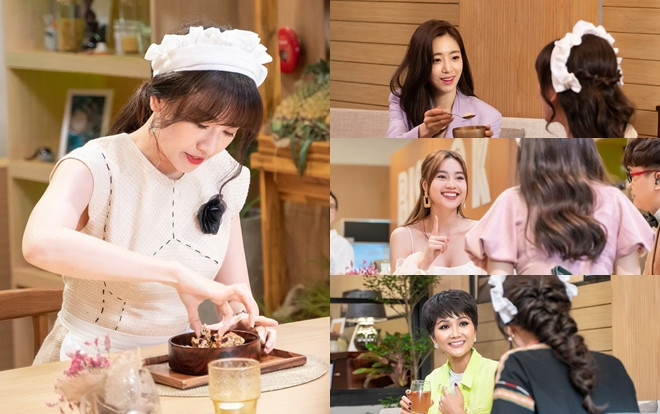 Hari Won phục vụ món ăn cho H’Hen Niê, Lan Ngọc, Eunjung (T-ara),… Chuyện gì đang xảy ra? Ảnh 2