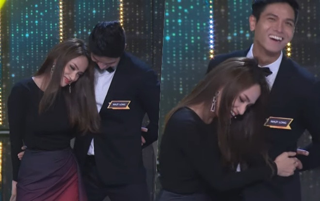 Trấn Thành 'ghen tị' khi thấy Hương Giang 'kề vai tựa má' xà vào lòng trai đẹp trên sóng truyền hình Ảnh 2