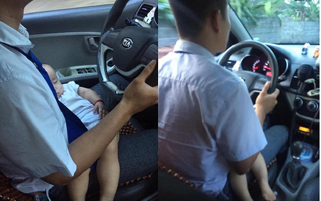 Vợ bỏ đi theo người khác, ông bố trẻ vừa lái taxi vừa bồng con trên tay cùng mưu sinh khiến nhiều người xót xa Ảnh 2