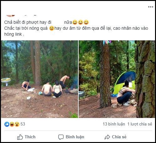 Nữ phượt thủ trẻ tuổi ăn mặc khá nhạy cảm cùng hội bạn nam khiến dân mạng đặt dấu hỏi Ảnh 2