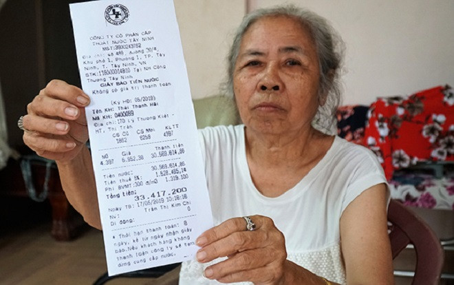Tá hỏa với hóa đơn tiền nước hơn 33 triệu đồng Ảnh 2