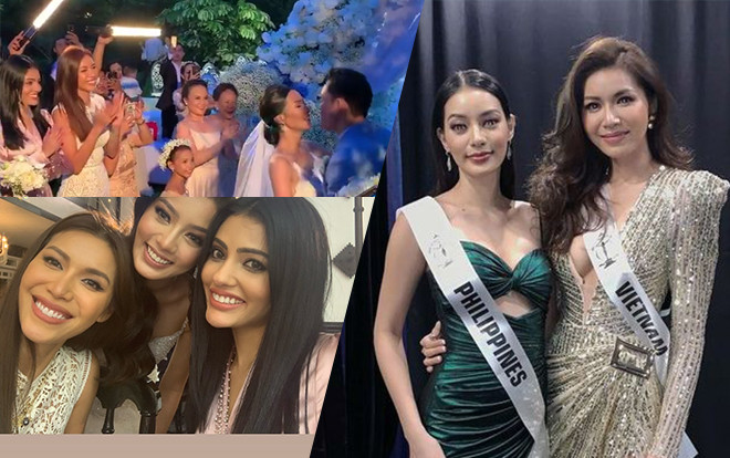 Minh Tú sang Philippines dự đám cưới cô bạn hoa hậu từng mượn váy tại Miss Supranational Ảnh 2
