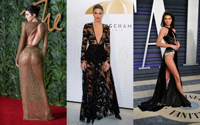 Điểm mặt những bộ váy hở từ trên xuống dưới đến 'đỏ mặt' của Kendall Jenner Ảnh 2