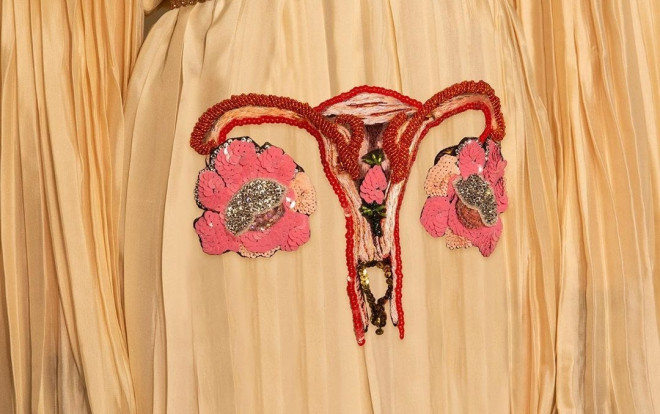 Gucci lại gây sốc với hình thêu bộ phận nhạy cảm của phụ nữ trên váy Ảnh 2