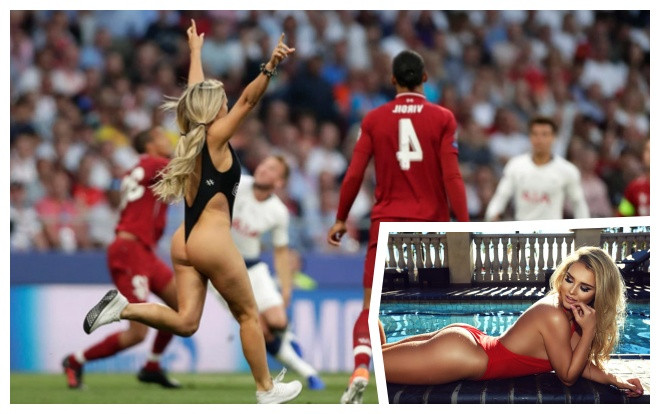 Đường cong 'bỏng mắt' của cô nàng 'đại náo' trận Tottenham - Liverpool Ảnh 2