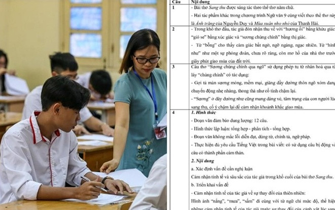 Gợi ý giải đề Văn vào lớp 10 ở Hà Nội và TP HCM Ảnh 2