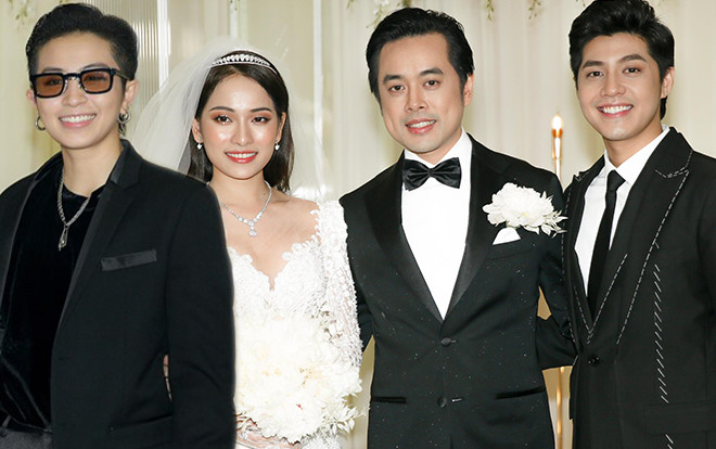 Cả showbiz Việt dự đám cưới Dương Khắc Linh - Sara Lưu: Noo Phước Thịnh 'cực phẩm soái ca', Gil Lê đọ sắc cùng chú rể Ảnh 2