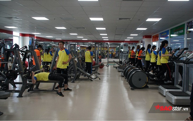 Đã mắt chiêm ngưỡng phòng GYM hiện đại và đẳng cấp của sinh viên Đại học HUTECH Ảnh 2