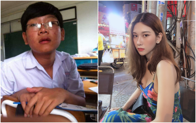 Loạt ảnh ghi lại quá trình chuyển giới gây 'sốc' của hotgirl gây sốt MXH, nhan sắc hiện tại còn bất ngờ hơn Ảnh 2