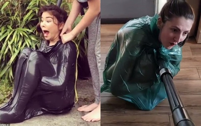 Vacuum Challenge - thử thách chân không kỳ quặc đang 'làm mưa làm gió' MXH Ảnh 2