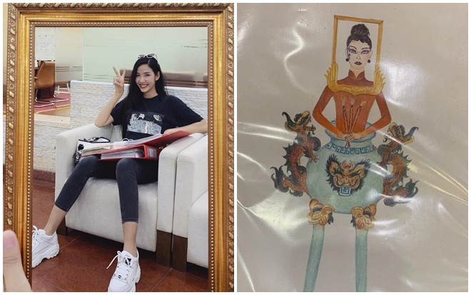 Hoàng Thùy chính thức ra tay 'cover' thiết kế Bàn Thờ Ảnh 2