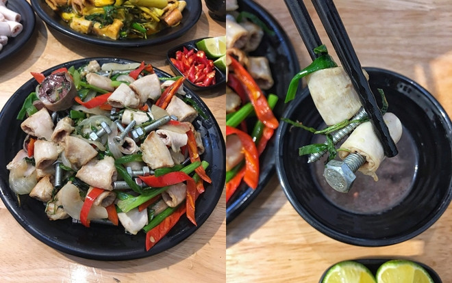 Thêm món 'lòng xào ốc vít' dành riêng cho những người thích 'khẩu nghiệp' khiến dân mạng tranh cãi Ảnh 2