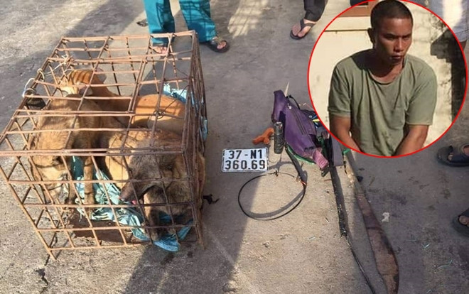 Dân vây bắt 2 ‘cẩu tặc' mang đao đi trộm 70 con chó Ảnh 2