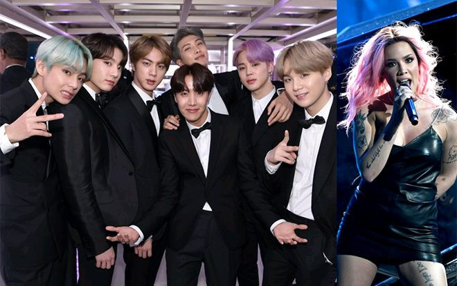 Halsey bất ngờ xuất hiện trong concert của BTS ở Paris Ảnh 2