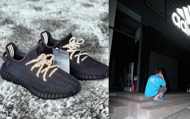 Cha nghèo xếp hàng thâu đêm suốt 3 hôm để mua giày thưởng con trai gây bão MXH Ảnh 2