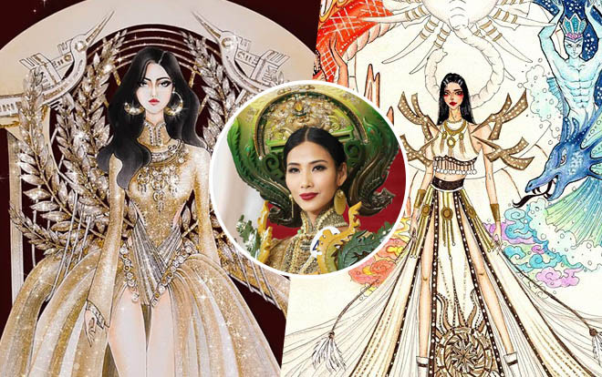 Xuất hiện mẫu thiết kế của cựu thí sinh Top 5 National Costume mùa trước hot hơn cả 'Sơn Tinh - Thủy Tinh' Ảnh 2