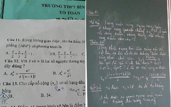 Nam sinh học chuyên Toán nhưng giỏi Văn, ngại ngùng gì không giải toán theo phương pháp Văn học Ảnh 2