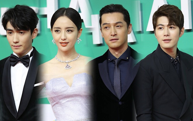 Thảm đỏ 'Bạch Ngọc Lan 2019': Đồng Lệ Á đẹp chuẩn mỹ nhân, Hồ Ca - Chu Nhất Long bảnh bao Ảnh 2