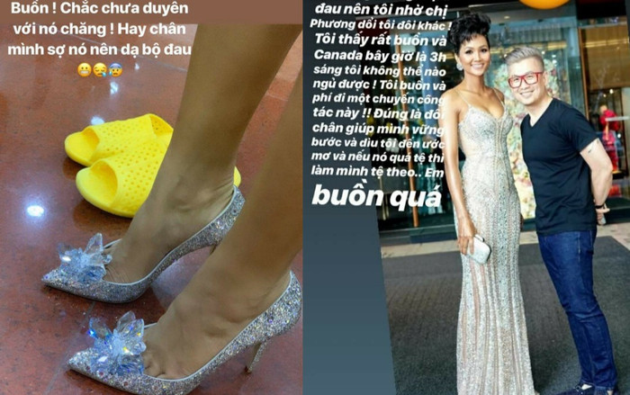 Tậu đôi giày 120 triệu trong mơ của hàng vạn cô gái nhưng H'Hen Niê không thể đi được lâu vì chân sưng tấy Ảnh 2