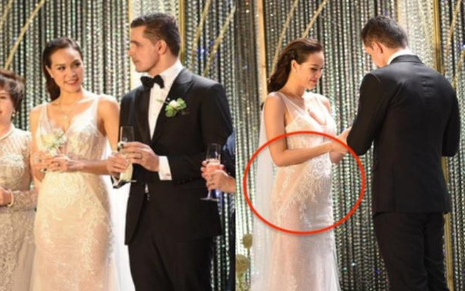 Siêu mẫu Phương Mai lộ vòng 2 lùm xùm trong ngày cưới Ảnh 2