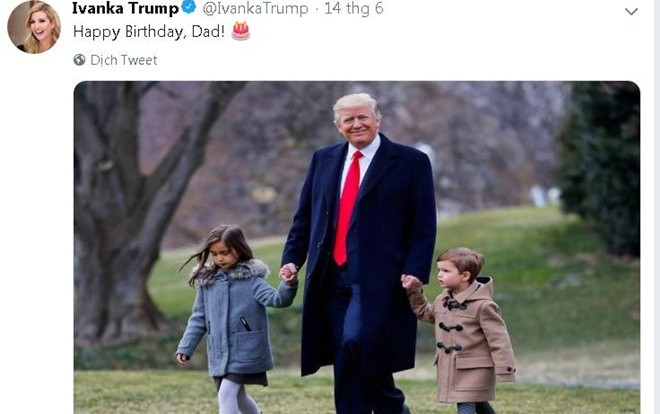 Các con Tổng thống Trump đăng ảnh chúc mừng sinh nhật cha gây sốt MXH Ảnh 2
