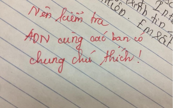 Phát hiện học trò làm bài giống hệt nhau, nữ giáo viên viết lời phê nhẹ nhàng mà sâu cay 'Nên kiểm tra ADN những bạn có chung chú thích' Ảnh 2